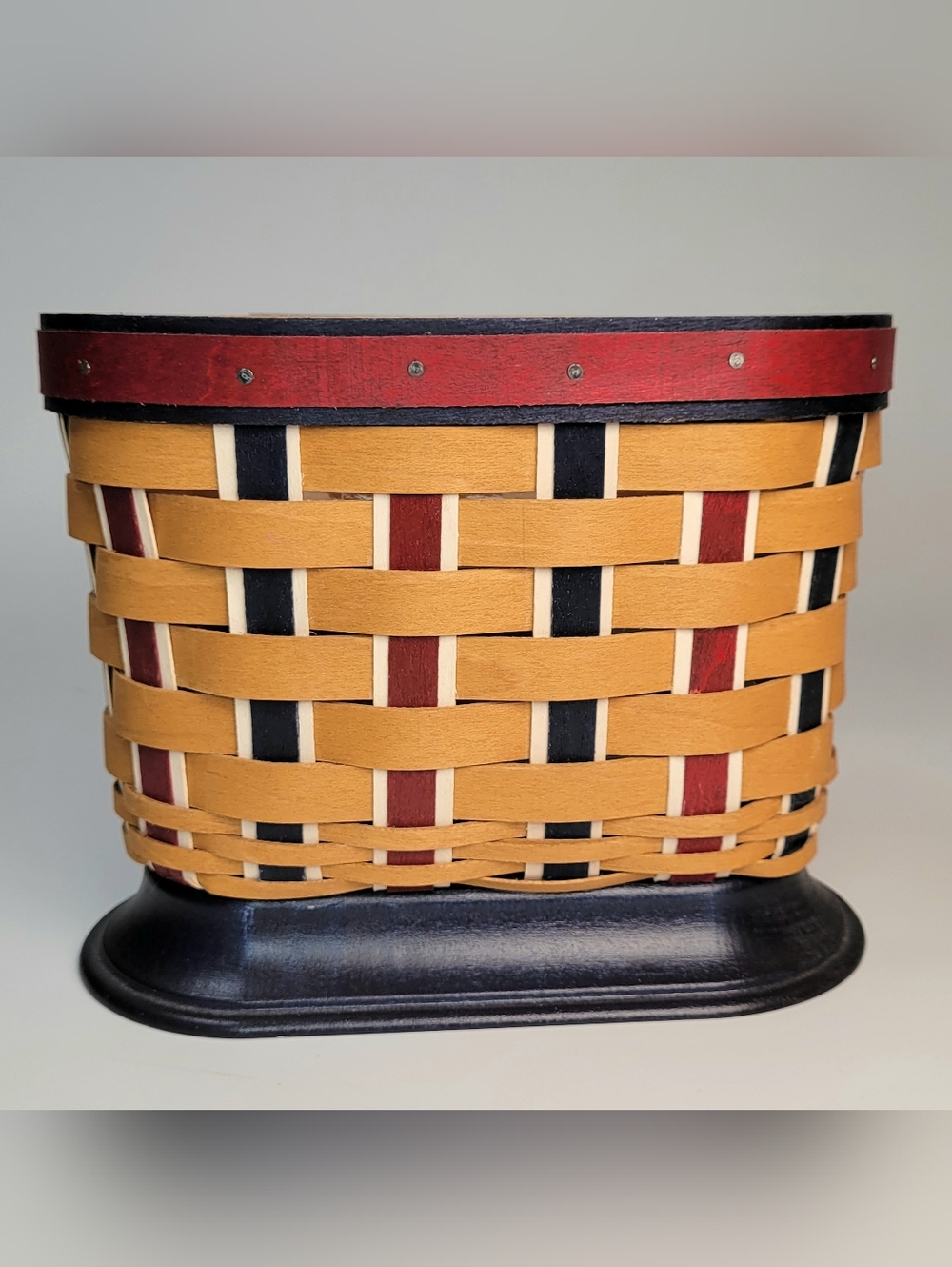 Longaberger Americana 2016 American Spirit Basket Oval w/ Liner 5.5"H